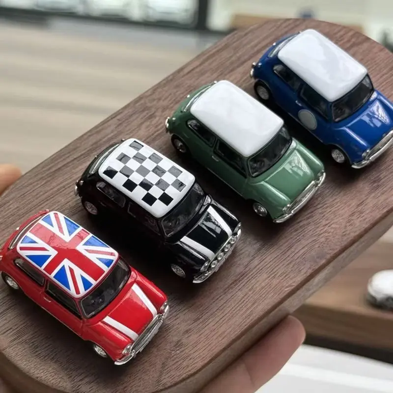 1:64 Austin Mini MK1 Morris Alloy Classic City Compact Car Model Diecast Metal Retro Old Vehicles Car Model Simulation Kids Gift