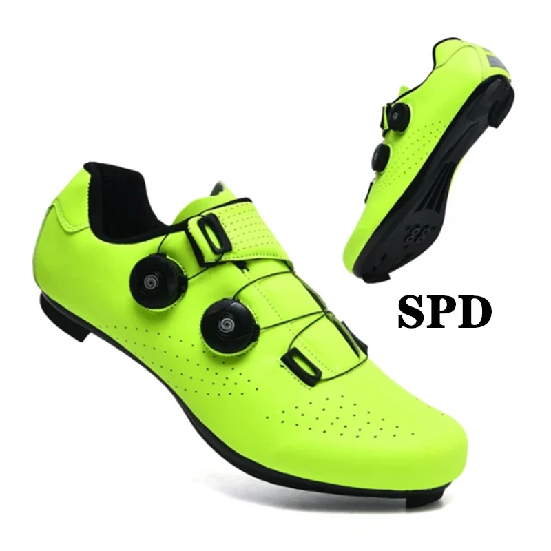 

Cycling Sneaker MTB Men Sport Road Bike Boots Flat Racing Speed Sneakers Trail Mountain Bicycle Footwear Spd Pedal Cycling Shoes