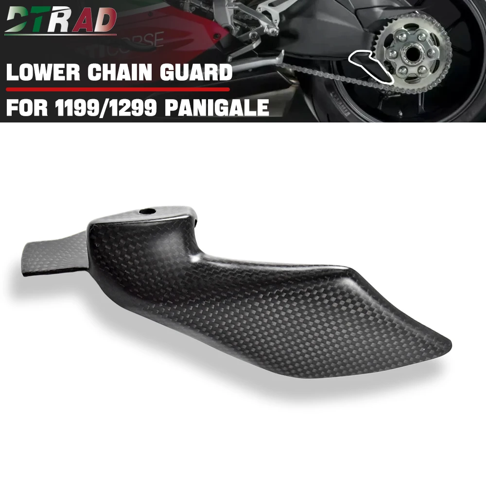 

For DUCATI 1199 1299 Panigale S R Carbon Fiber Chain Guards Accessories Motorcycle Rear Sprocket Protector Cover Fairing Kits