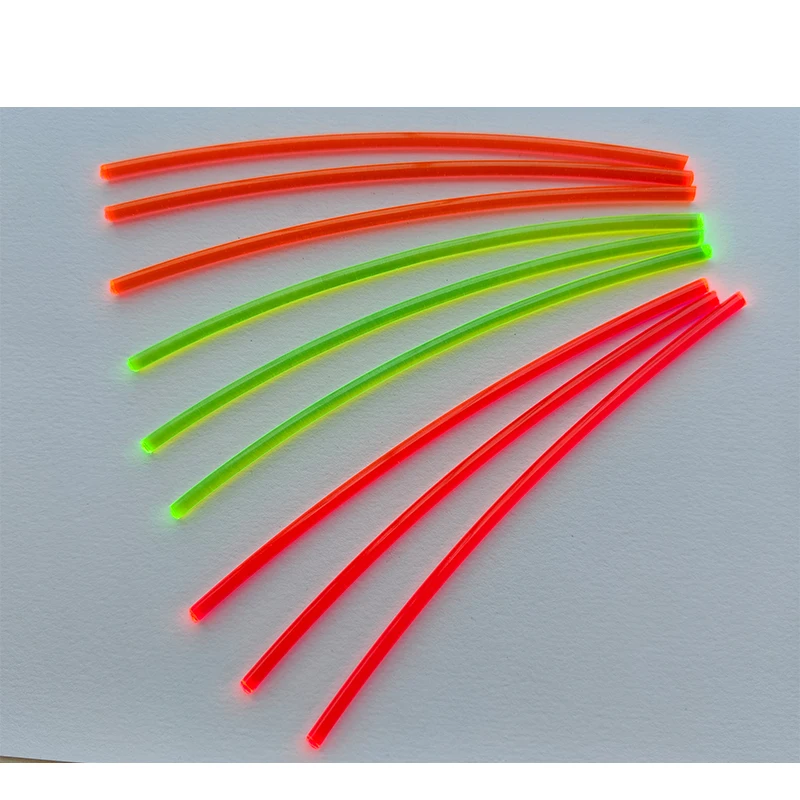 3pcs 4 Inches Fiber Optic Bow Sight Fiber Red Green Orange 1.5/2/.0/2.5/3mm Slingshot or Compound Bow sight Pin Bow sight