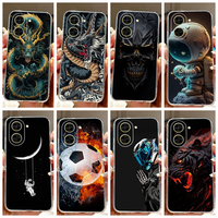For Xiaomi Redmi A5 4G / Poco C71 Case Animal Tiger Lion Dragon Cartoon Phone Cover PocoC71 C 71  Soft Silicone Clear Coque