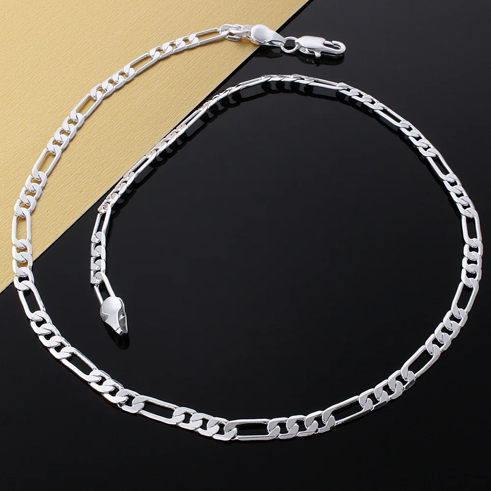 New Listing Hot Selling 4mm 925 Sterling Silver Refined Luxury High Quality Necklace Fashion Trends Jewelry Gifts