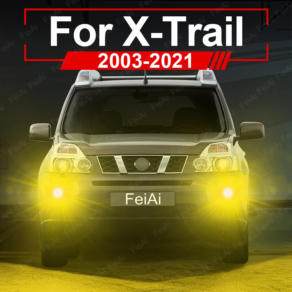 

Для Nissan X-Trail XTrail T30 T31 T32 Противотуманные фары Светодиодные передние противотуманные фары 2003-2021 X Trail Аксессуары 2012 2013 2014 2015 2016 2017