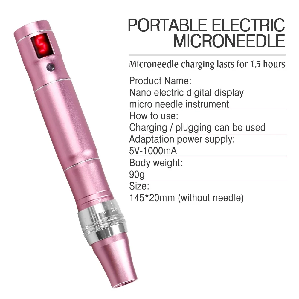 Ultima Dr.imp Pen Wireless Derma Rolling Digital 5-Gang Dermapen Microneedling-Kartusche Mesotherapie Elektrisches Schönheitspflege-Tool – Detail 5