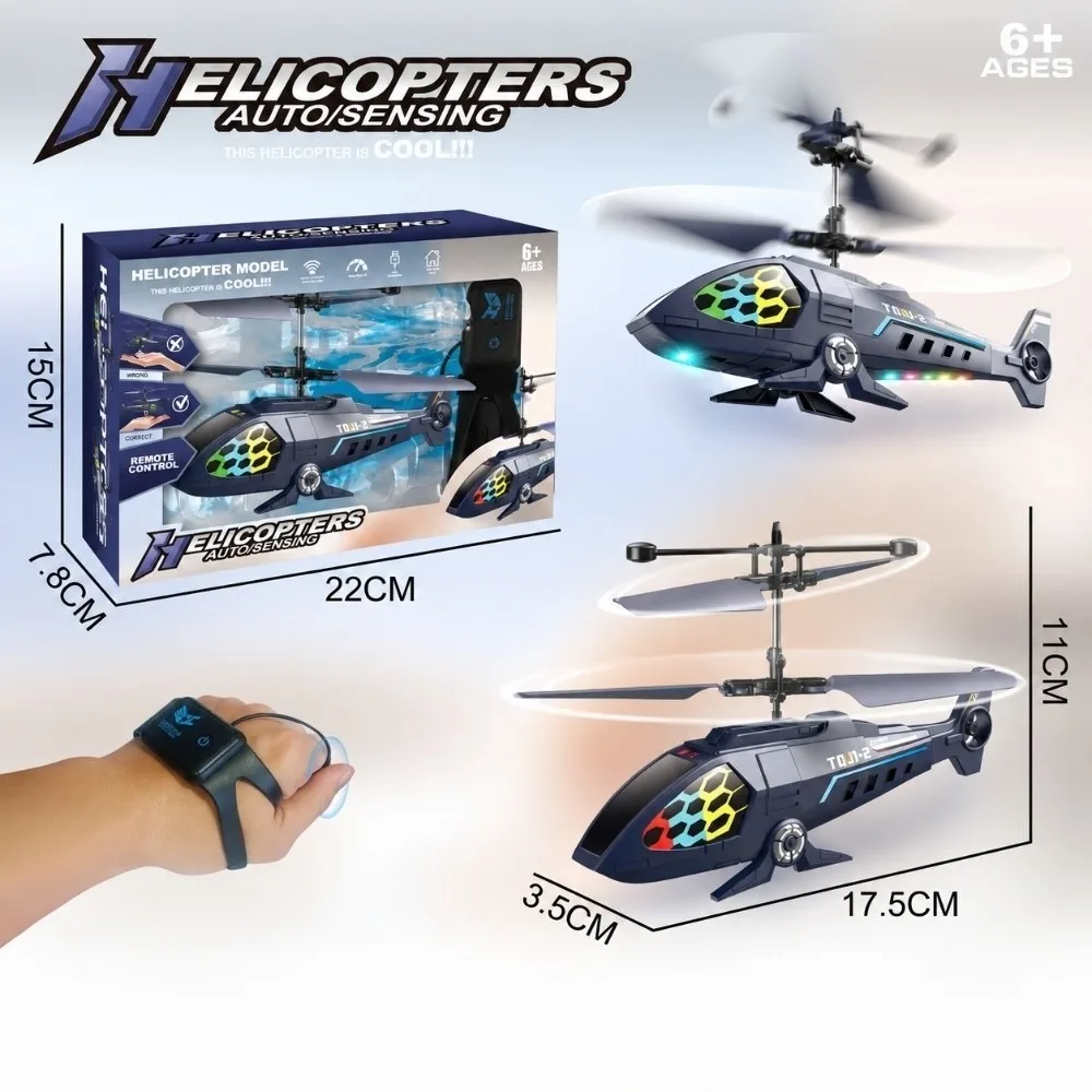 Intelligent Sensing Remote-Controlled Aircraft Suspended Design Remote-Controlled Airplane Model Dual-Mode Suspended Helicopter