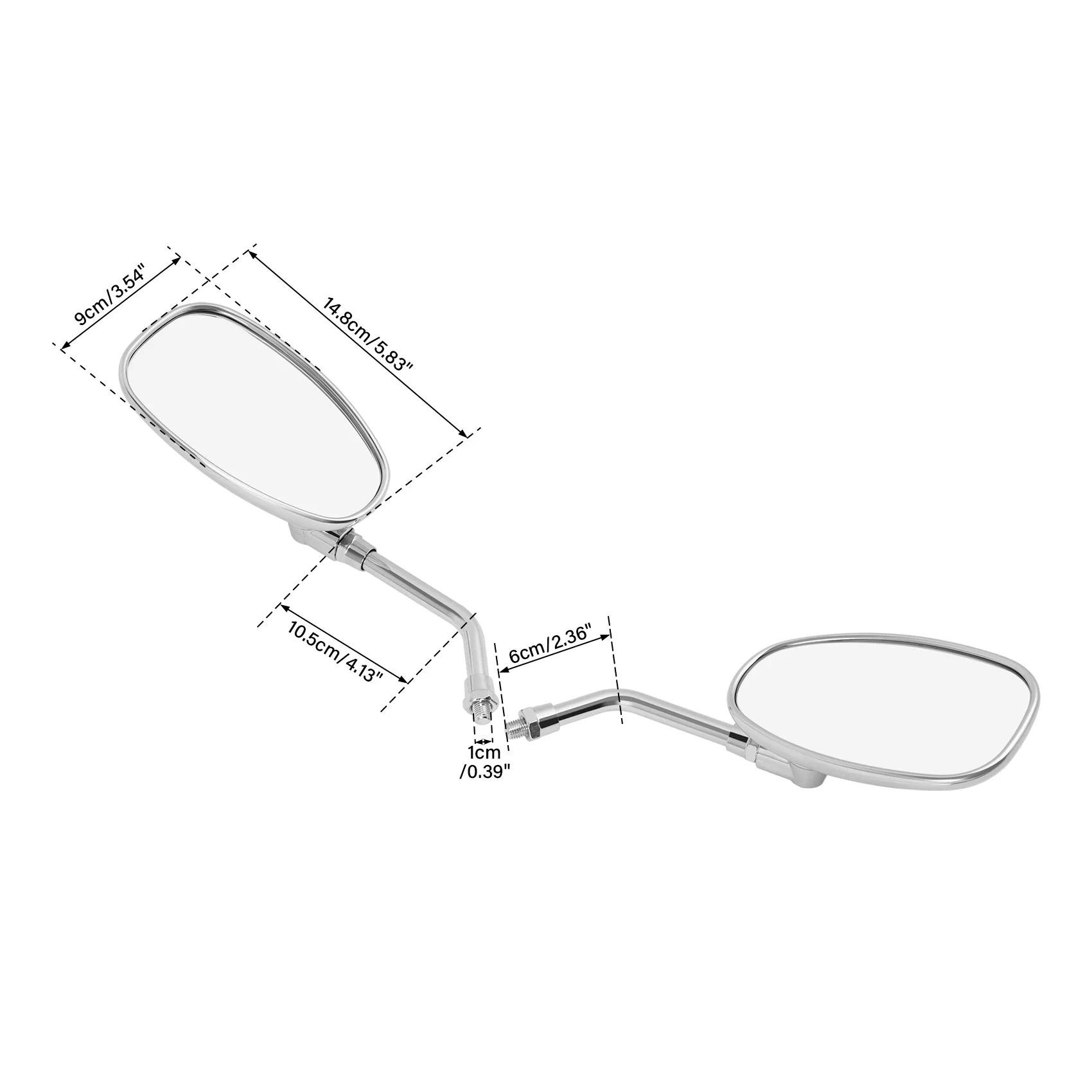 Motorcycle Mirrors For Kawasaki VN 2000 Vulcan VN1600 VN1500 VN900 VN800 VN400 SUZUKI GSX1300BK GSR400 GSR600 SFV650 10mm
