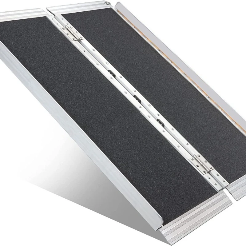 

Aluminum alloy step up and down stairs slope pad, folding aluminum springboard ramp