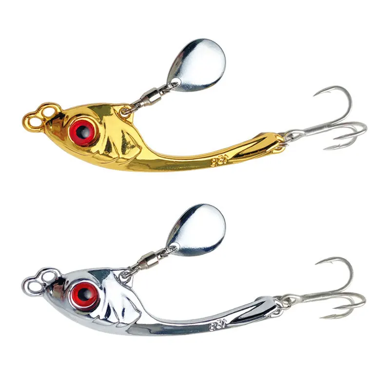 Metal Spinner Lure VIB Tail Long Cast Bait Spoon for Bass Trout Pike Freshwater Saltwater Winter Fishing Lure 5g 7g 10g 15g 20g