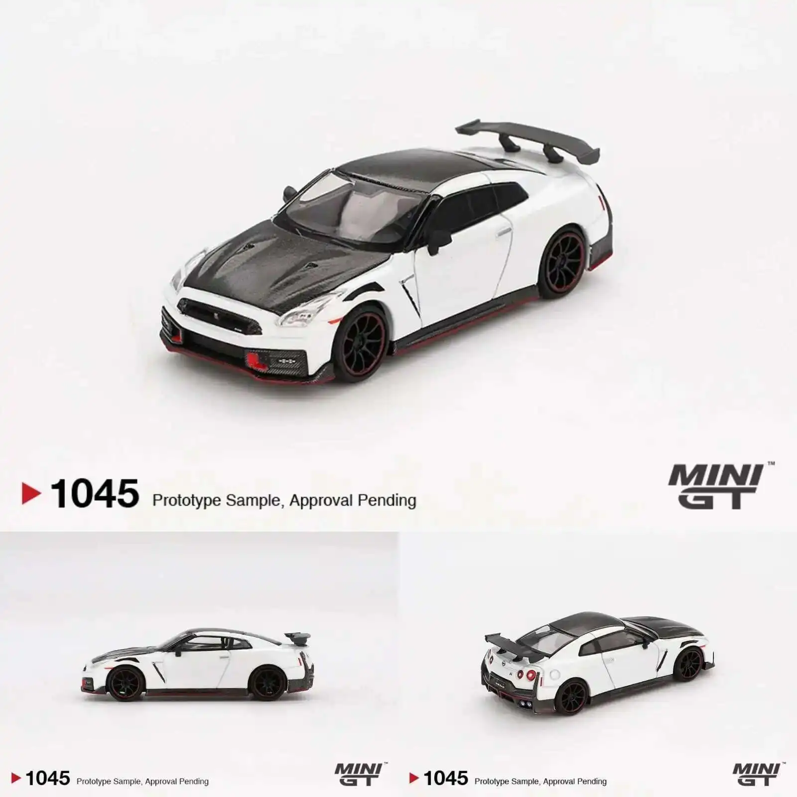 

PreSale MINIGT 1045 1:64 Nissan GTR Nismo 2024 Brilliant White Pearl Diecast Car Model Collection Toys