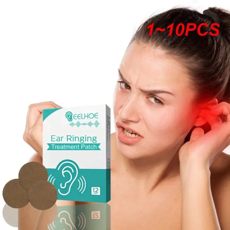 1~10PCS Tinnitus stickers ear health care patches Relieve dizziness headache Acupoint patch relief tinnitus ear back hearing