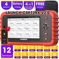 Launch X431 CRP129X V2.0 OBD2 Scanner Code Reader Diagnostic Tools Engine ABS SRS AT Oil SAS EPB TPMS Reset Creader129X OBDII