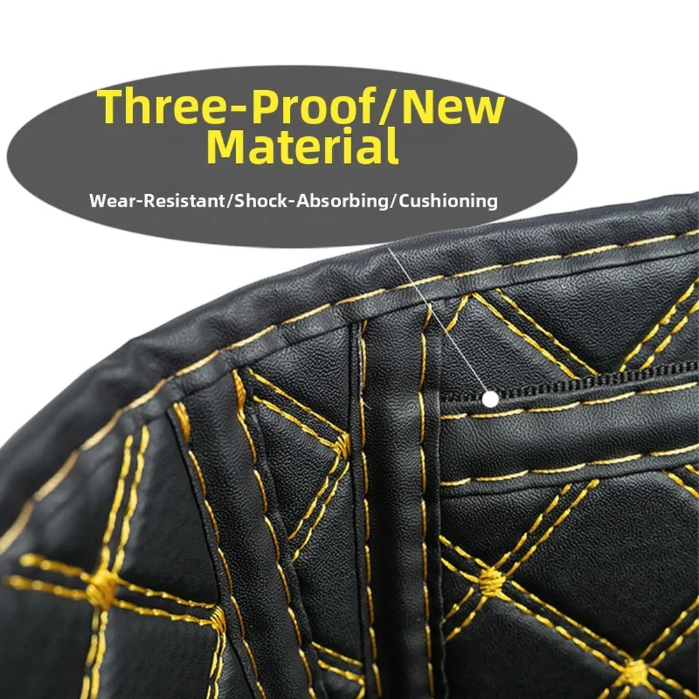 Waterproof Leather Seat Liner Pad Designed for Zontes For 368G 2024 Motorcycle with Non-Slip Base and Functional Interior Pocket