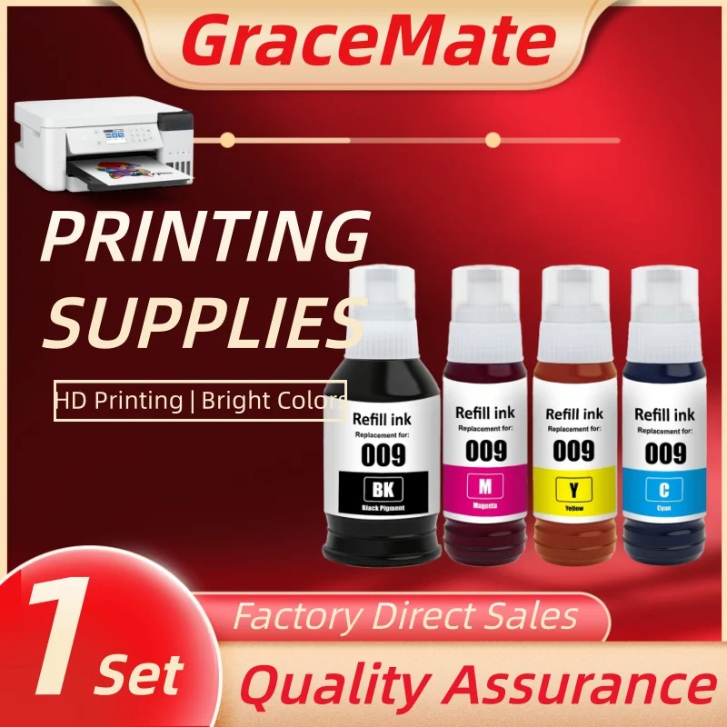 

Набор для заправки чернилами 009 для принтеров Epson L15158, L15168, 15146, M15147, L15188, M15188, L6578, 6558, 6498, 6468, пигментные чернила для заправки