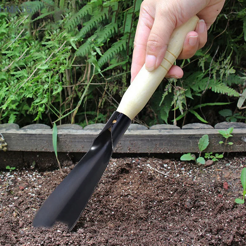 2PCS Multifunctional Manganese Steel Garden Tool Shovel Drive Sea Plant Flowers Shovel Soil Thickening Iron Hoe Weeding Shovel