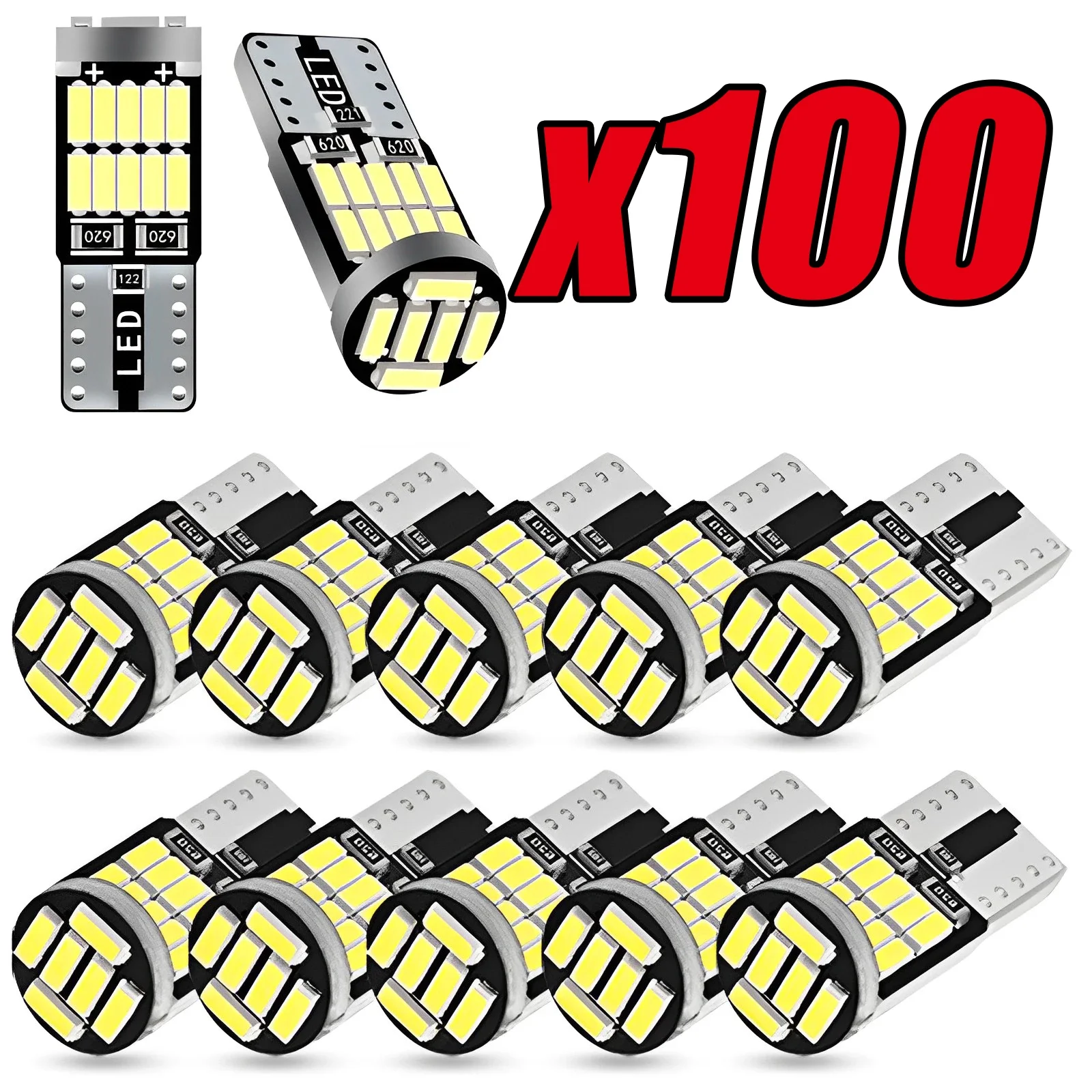 

T10 W5W 194 501 LED Canbus No Error High Bright Car Interior Light T10 26 SMD 4014 Chip License Plate Light Bulbs Signal Lamp