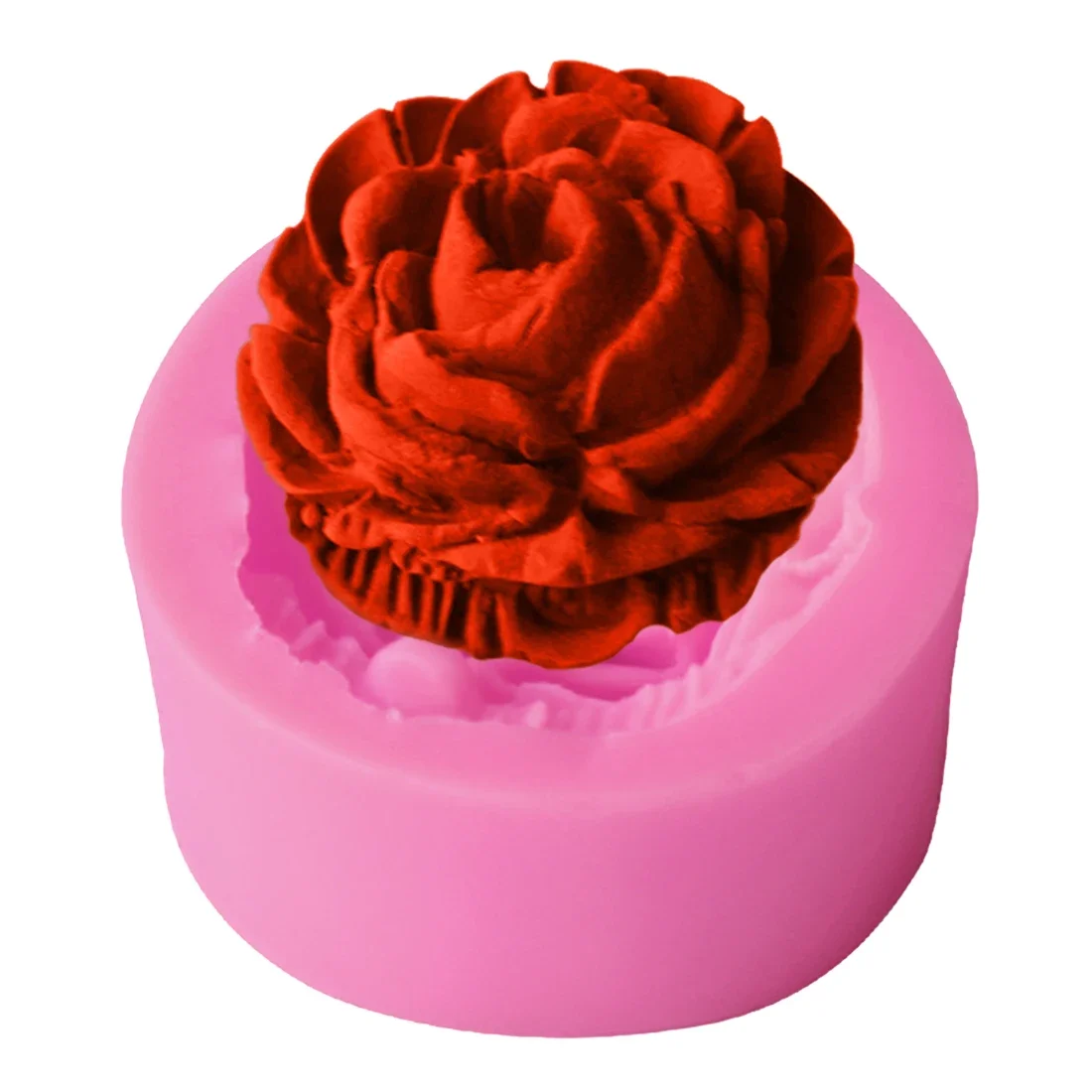 1PC Cake decorating tools 3D Rose Flower Silicone Mold Fondant Gift Decorating Chocolate Cookie Soap Polymer Clay Baking Molds