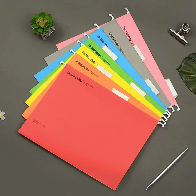 10pcs A4 Reinforced Hanging File Folder Extra Capacity Suspension File with Adjustable Tab&Insert Expanding File Desk Organizer