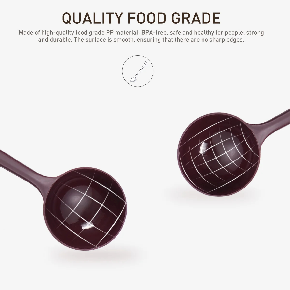 

10Pcs Tablespoon for Coffee Measuring Scoop Set Food Safe Hard Plastic Long Handle Spoon for Baking Cooking Milk Powder Fruit