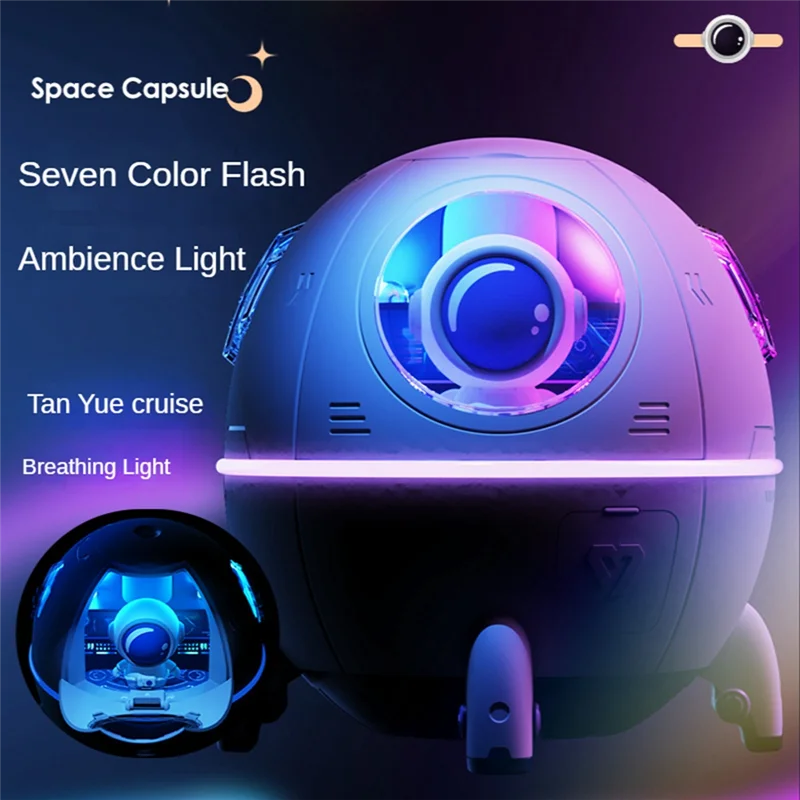 Astronaut Spaceship Aromatherapy Air Humidifier Purifier Electric Water Fragrance Diffuser Humidificador White