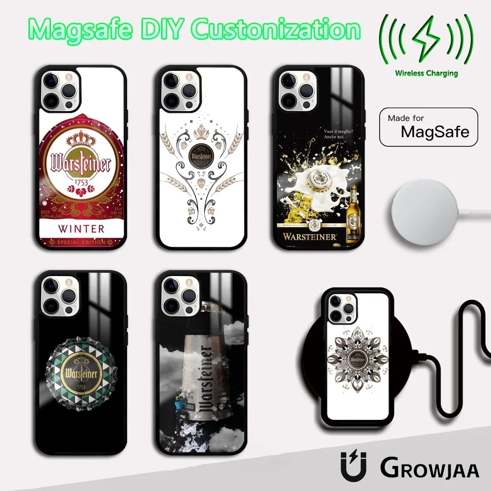 

W-Warsteiner Beer Lover Phone Case For IPhone 16 15 14 13 12 11 Pro Max Plus Mini Magsafe Mirror Wireless Magnetic Funda