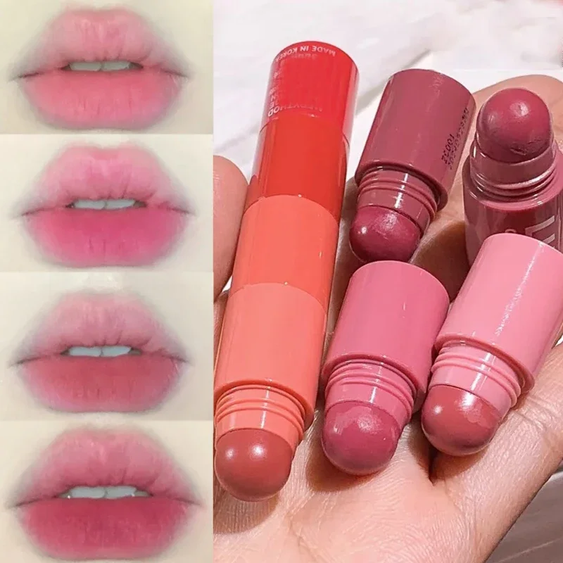 4PCS Matte Crayon Lipstick Set Waterproof Velvet Red Rose Purple Lips Tint Lasting Easy To Wear Sexy Nude Lips Makeup Cosmetics