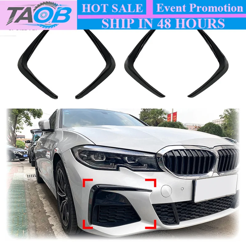 2019-2021 Для BMW G20 G28 318i 320i 325i 330i 330d 330e Передний спойлер бампера, накладка противотуманной фары, решетка радиатора, обвес