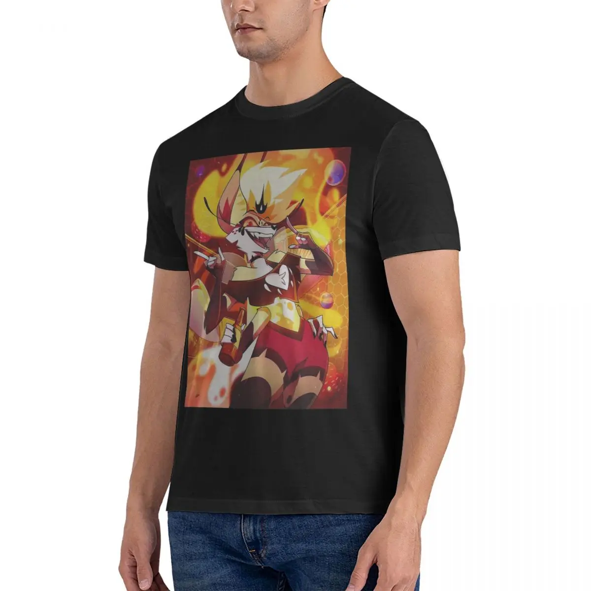 

Helluva Boss Beelzebub 100% Cotton T-Shirt Men's Classic T Shirts Men O-Neck Short Sleeve S-6XL