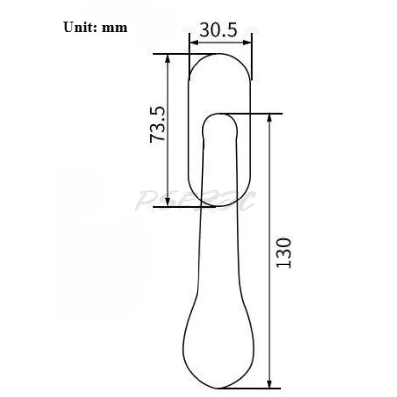 Window Handle Made of Forged Brass and Thickened Solid The Window Handle Is Open and Pushed Inside and Outside