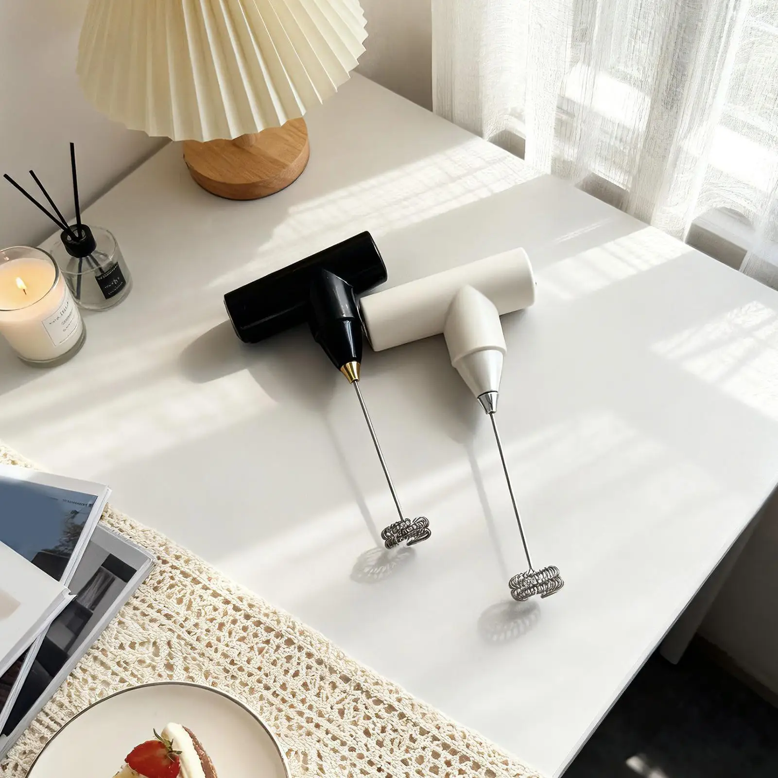 

Electric Mixer Milk Beater Double Head Coffee Frother Foamer Machine Stainless Steel For Home Kitchen Wholesale&Dropship