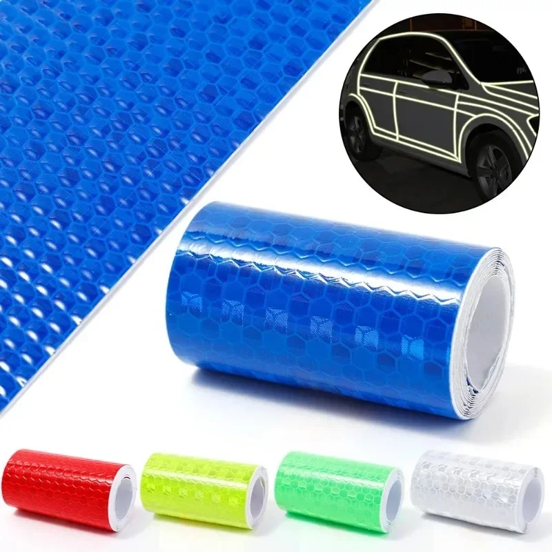 Car Reflective Tape Auto Body Safety Warning Sticker Reflector Protective Tape Strip Film for Trucks Auto Motorcycle Stickers