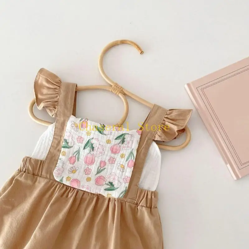 E7CE 4 طبقات من منشفة العرق الطفل لطفل الأطفال المولود الجديد