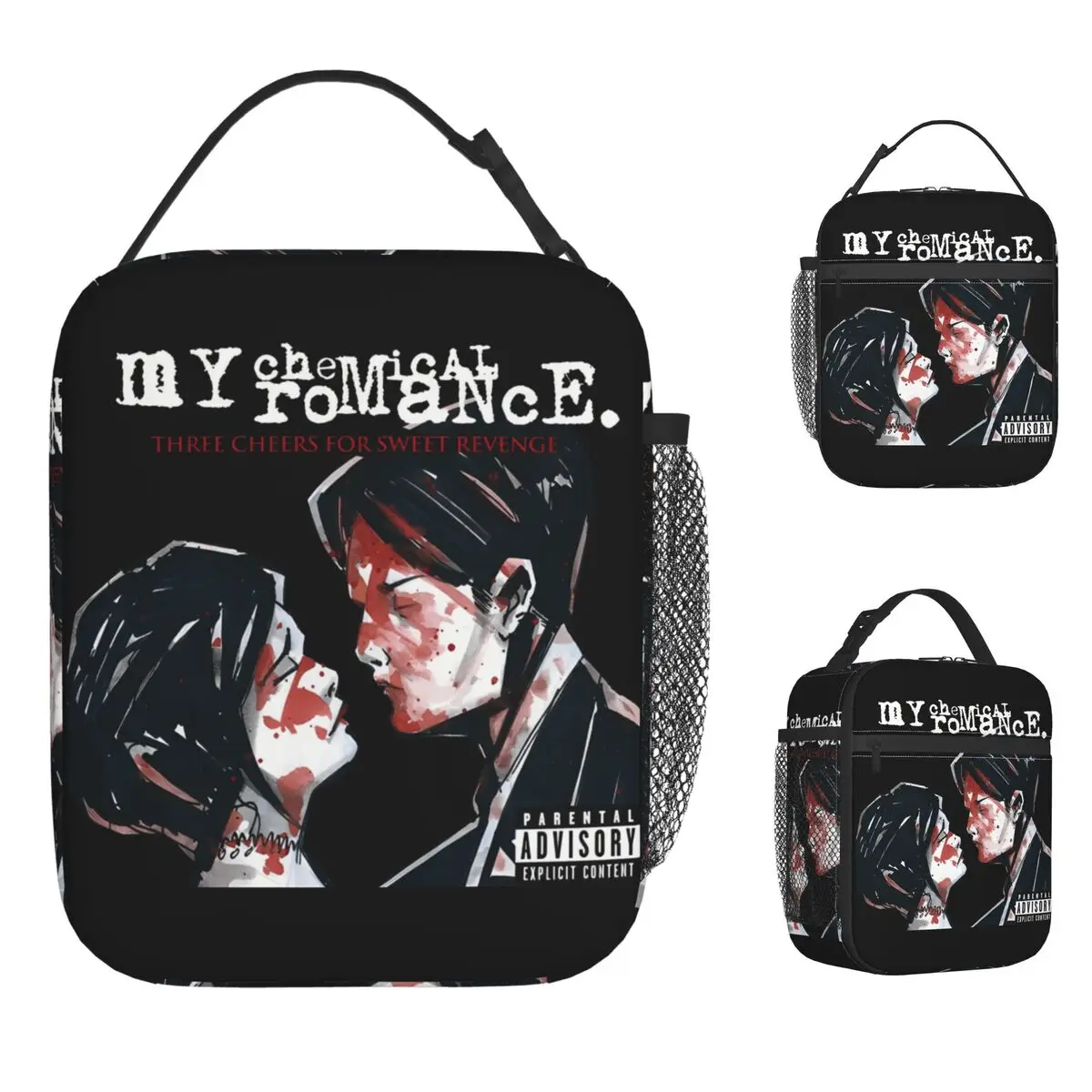 

My Chemical Romance Queen Rock Band Lunch Bag For Women Print Thermal Tote Handbags Waterproof Portable Insulated Cooler Bag