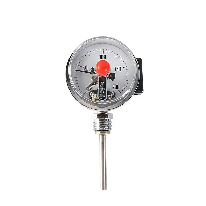 Bimetallic thermometer industrial wss411/401 radial axial shock-resistant Universal Stainless Steel digital display base sleeve