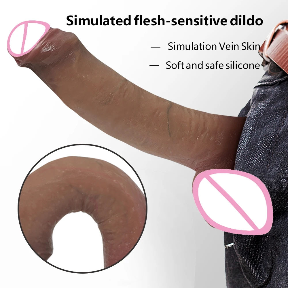 9.05 Inch XXL Realistic Dildo with Powerful Suction Cup Realistic Penis Flexible G-spot for Women Masturbation Lesbain Adult Sex