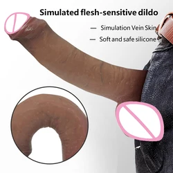 9.05 Inch XXL Realistic Dildo with Powerful Suction Cup Realistic Penis Flexible G-spot for Women Masturbation Lesbain Adult Sex