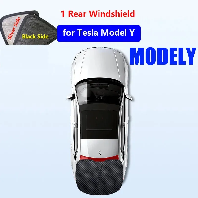 Voor Tesla Model 3 Y Juniper Highland 2025-2020 Verbeterde Zonnescherm Zijruit Schaduw Cover Voorruit Zonneklep Privacy camping