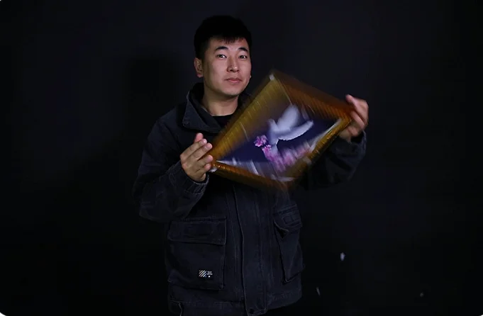 ديلوكس حمامة الإطار حمامة صورة تغيير اللون إلى حمامة حقيقية المرحلة الخدع السحرية تغيير مزدوج الدعائم السحرية حفلة عرض سحري لعبة كوميديا