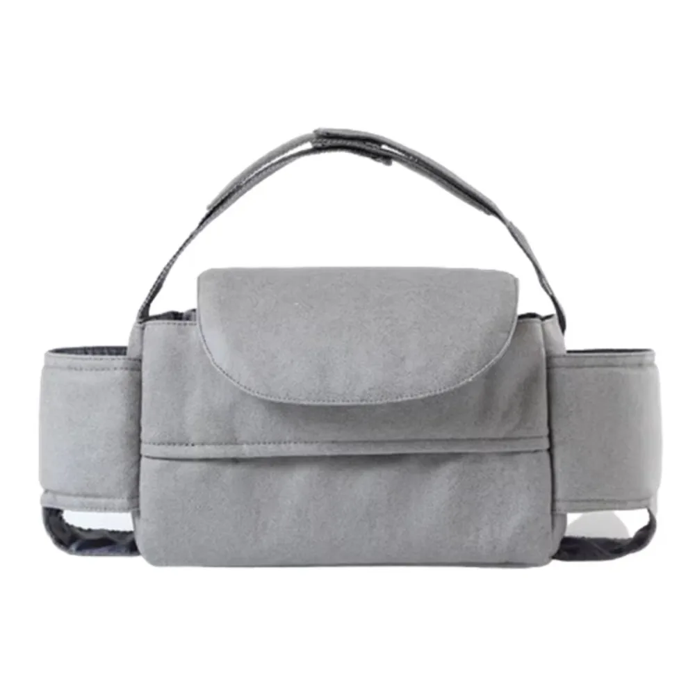 

Большая вместительная сумка-органайзер для детской коляски со съемными отделениями, термоизолированным карманом, многофункциональная, однотонная, для путешествий