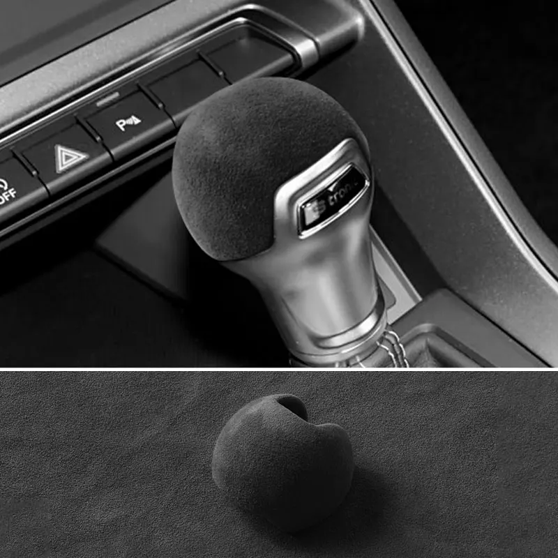 Made of Alcantara For Audi A3 Q2 S3 TT Sport Gear Shift Knob Boot Cover Decorative Trim Sticker Car Interior Tuning Accessorie view 4