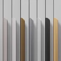 40mm Aluminum Alloy Curved Edge Sealed Cabinet Handle, Light Luxury Cabinet Drawer Cabinet Door, Invisible Wardrobe Door Handle