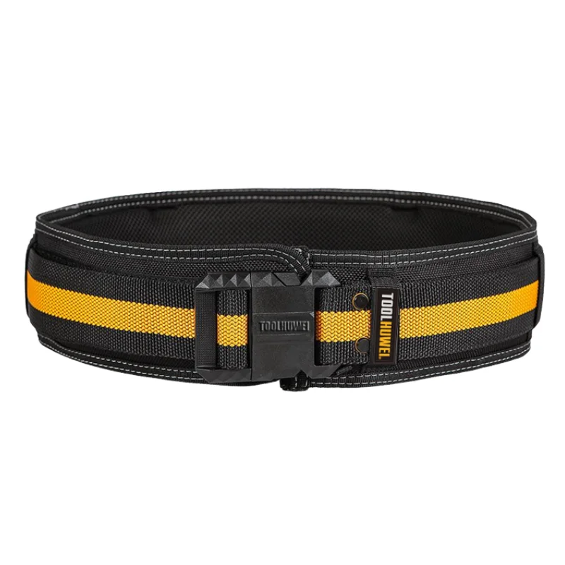 TOOLHUWEI Construction Belt Thickened 1200D Oxford Electrician Work Belt Adjustable Buckle Lightweight Utility Quick Hang Belt