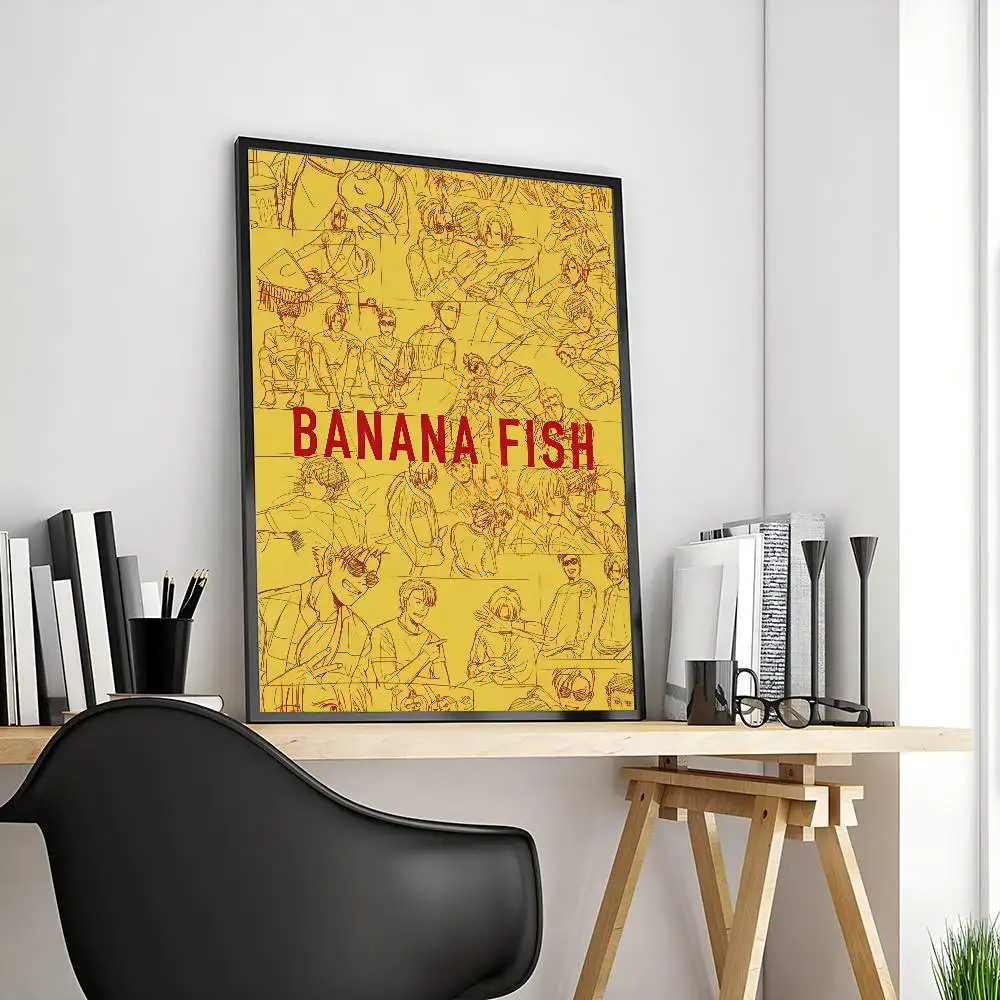 العصابات أنيمي B- الموز الأسماك المشارك غرفة المعيشة المنزلي جدار الفن المرآب غرفة ديكور #4