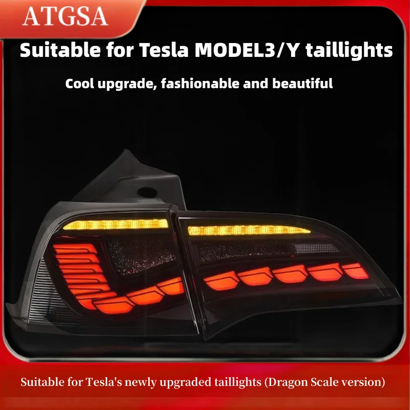 Suitable for Tesla's newly upgraded taillights (Dragon Scale version)