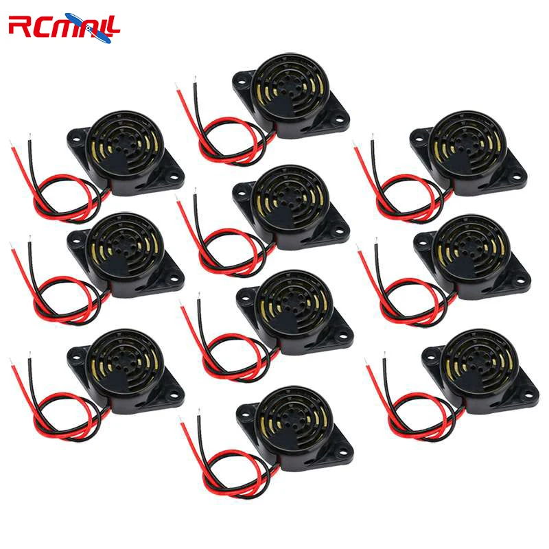 10PCS SFM-27 95DB Alarm High Decibel DC 3-24V Alarm 12V Electronic Buzzer Beep Continuous Beep for Arduino Smart Home