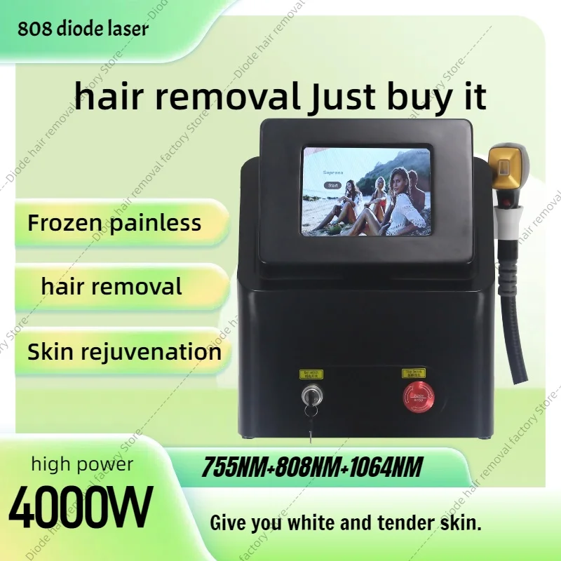 

Лучший лазер Depiladora, новый черный лед, 808 нм, диодный лазер для удаления волос, постоянное безболезненное устройство, 3 длины волны для женщин, дома