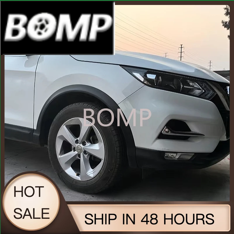 BOMP Car Styling For Nissan Qashqai J11 2017-2019 Fog Light Foglight Lamp Eyelid Eyebrow Cover Sticker Trim Auto Accessorie