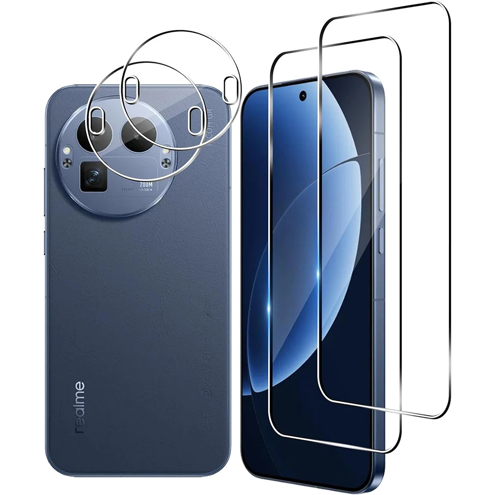 Image of 2.5D 9H klares gehärtetes Glas für Realme GT8 Pro Displayschutzfolie, weiche Kameraobjektivfolie für Realme GT8Pro RMX5210 2025