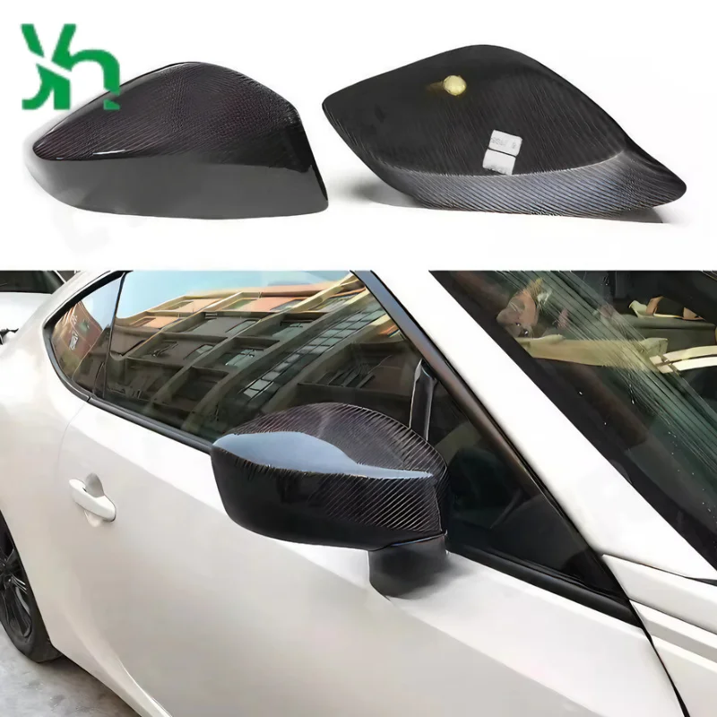 トヨタ GT86 スバル BRZ FR-S 12-20 純正カーボンファイバー サイドミラーカバー ドライカーボン サイドミラーカバー バックミラーロッド