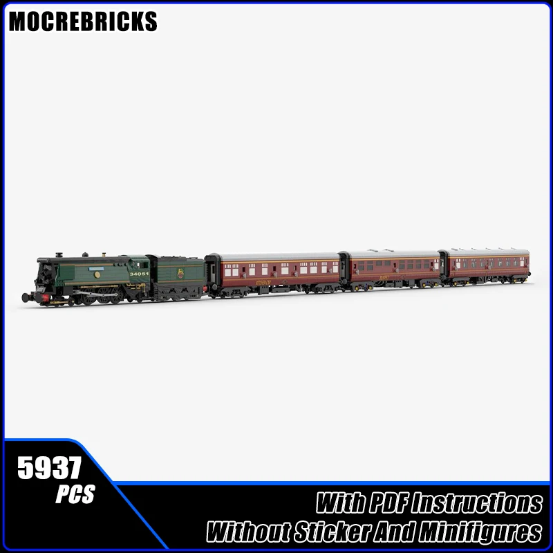 

MOC Британская железнодорожная городская модель пассажирского транспорта DIY Строительный блок Сборка Технология Кирпичи Игрушки для детских подарков