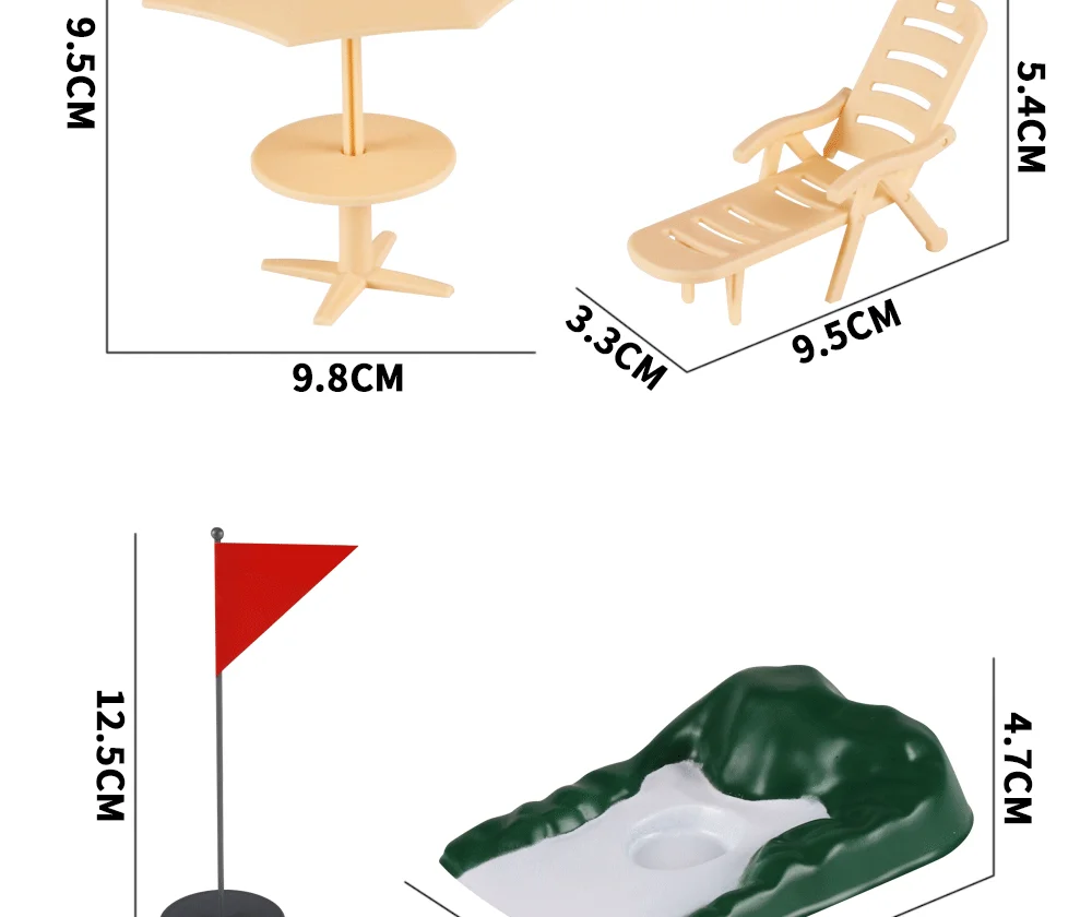 Kinder Golf Club Mini Puppe Set Spielzeug drinnen und draußen tragbare Eltern-Kind interaktive Party Spiel Geburtstags geschenk – Detail 10
